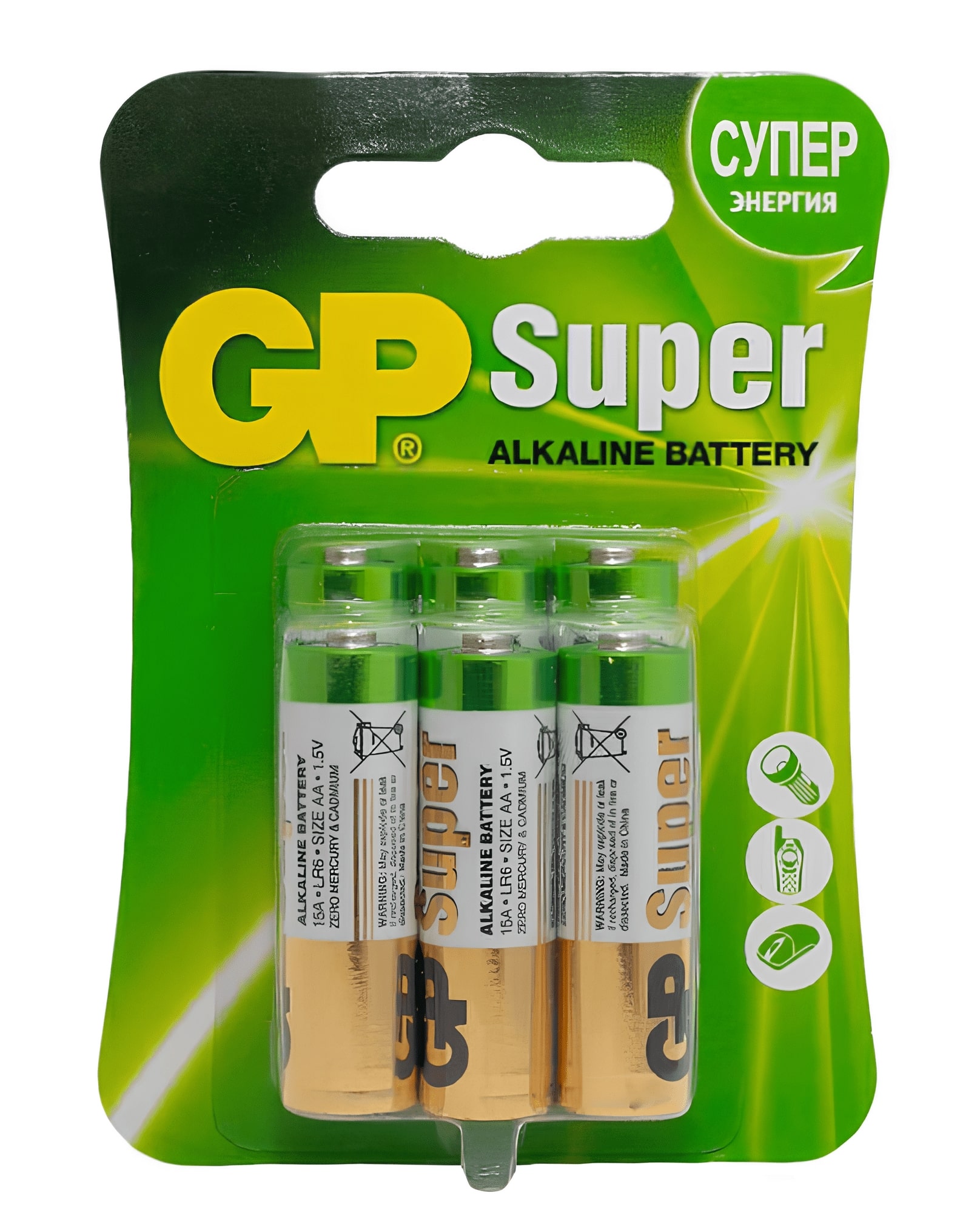 Батарейка  GP Super Alkaline 24A(AAA/LR03) FSB6
