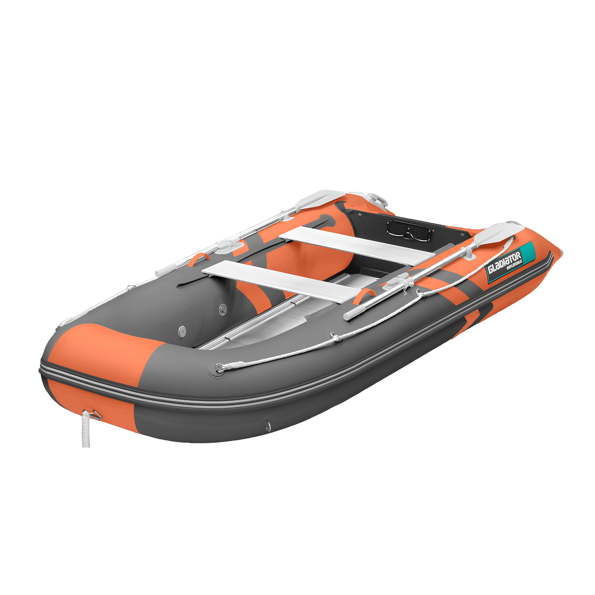 Надувная лодка GLADIATOR B330AL (оранжево-темносерый)