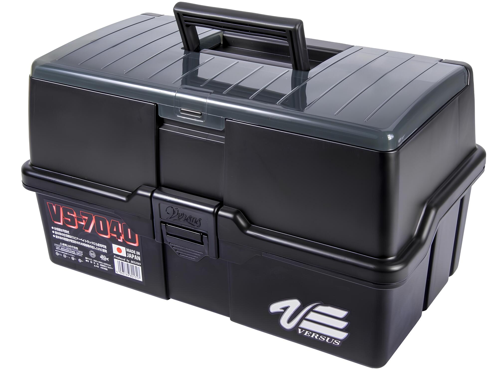 Ящик рыболовный Meiho Versus VS-7040 3 полки (черный) 390*220*220 мм