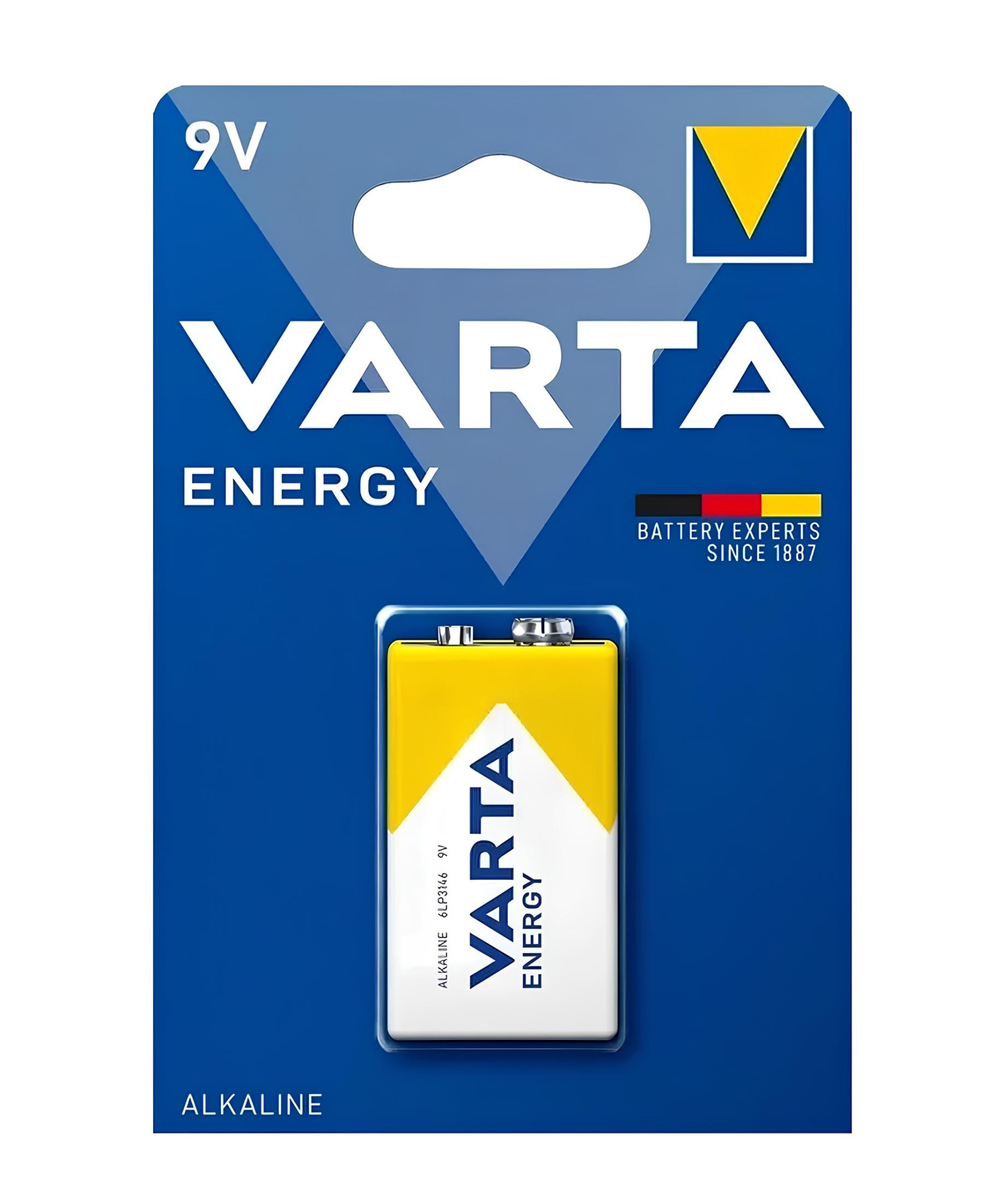 Батарейка 9V Крона  Varta Energy 6LR-61