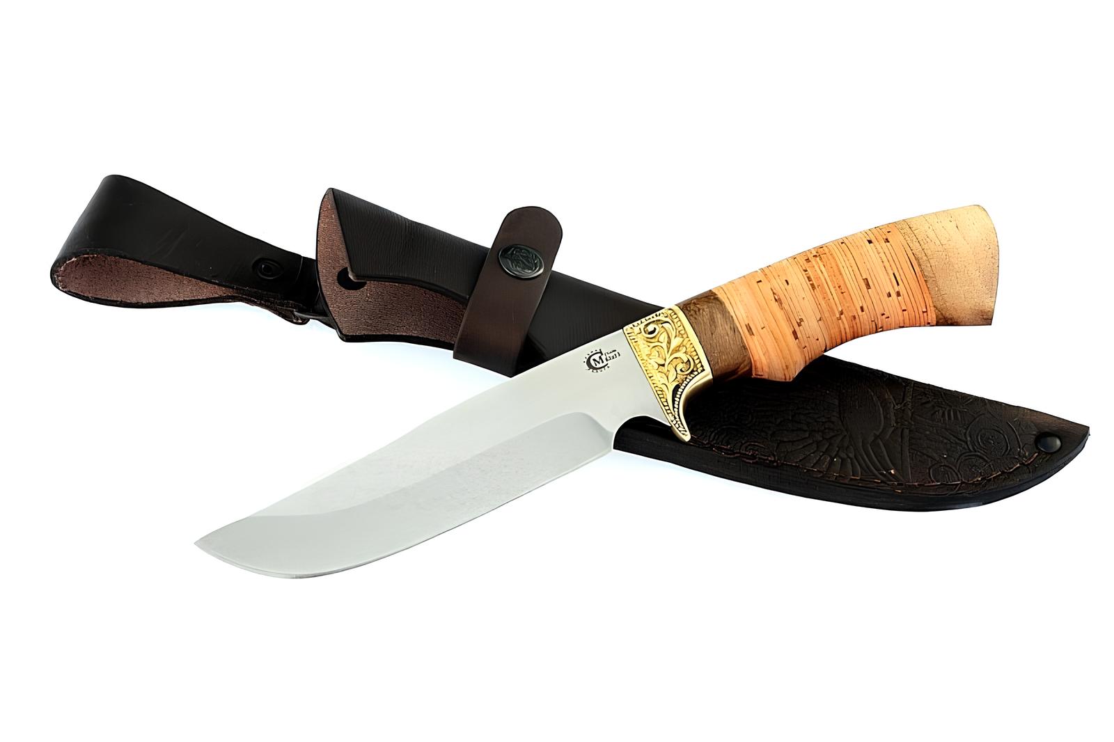 Нож Лорд, ст.65х13, береста/амазакуйя, литье