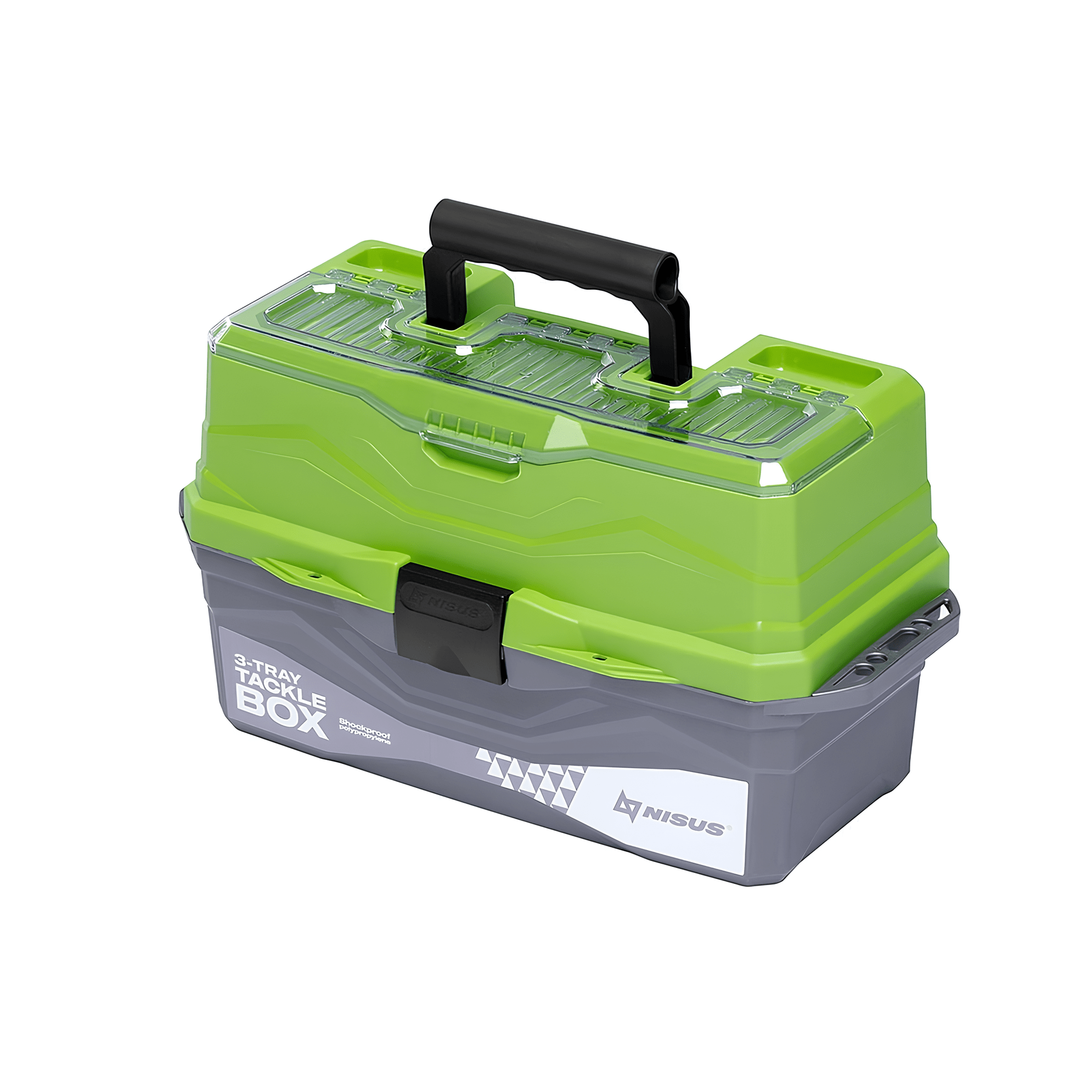 Ящик NISUS N-TB-3-G Tackle Box (44,5*25*22) 3-полочный зеленый