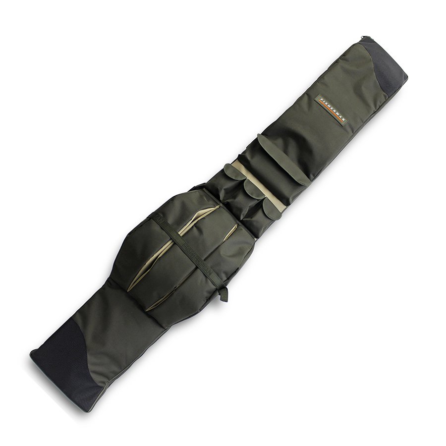 Чехол Fisherman Ф07 для 3-6 карповых удилищ с катушкой (205) полужесткий