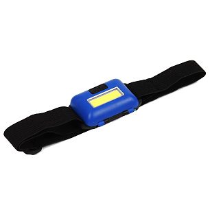 Фонарь налобный ''Крутой рыбак'' синий/красный