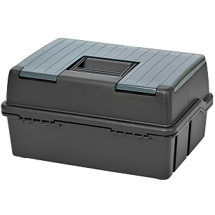 Ящик рыболовный Meiho Versus VS-7030 2 полки (черный) 390*220*195 мм