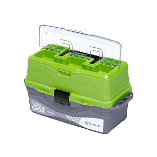 Ящик NISUS N-TB-3-G Tackle Box (44,5*25*22) 3-полочный зеленый