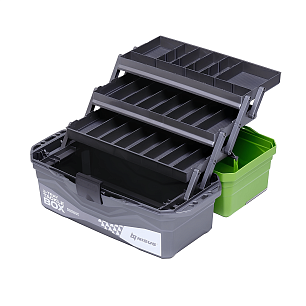 Ящик NISUS N-TB-3-G Tackle Box (44,5*25*22) 3-полочный зеленый