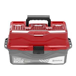 Ящик NISUS N-TB-3-R Tackle Box (44,5*25*22) 3-полочный красный
