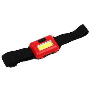 Фонарь налобный ''Крутой рыбак'' синий/красный