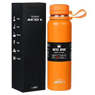 Термос, Warm, ''Мастер К'', 1 л, Ситечко ,оранжевый   9944524