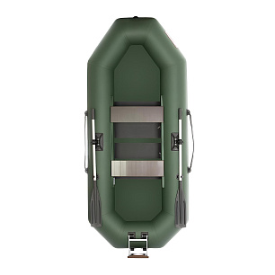 Лодка гребная Шкипер 280НТ зеленый