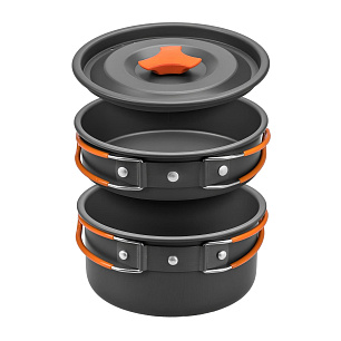 Набор посуды из анодир.алюминия CAMPSOR-420