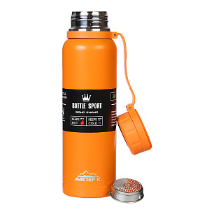 Термос, Warm, ''Мастер К'', 1 л, Ситечко ,оранжевый   9944524