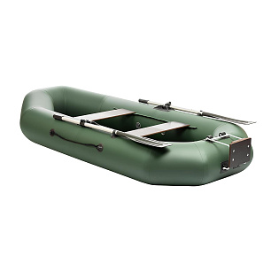 Лодка гребная Шкипер 260НТ зеленый