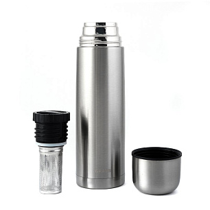 Термос Greys QE-035 1л с ситечком