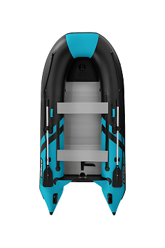 Надувная лодка GLADIATOR B370AL (черно-бирюзовый)