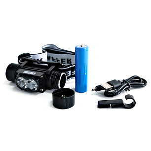 Фонарь налобн. Raffer GU-058 (блистер) акк.