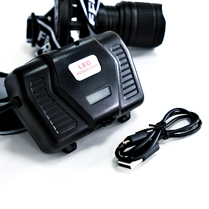 Фонарь налобн. Raffer GU-059 аккум.