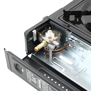 Плита газовая Raffer PGS-002 (алюм.горелка, под баллон+переходник, портативн.)